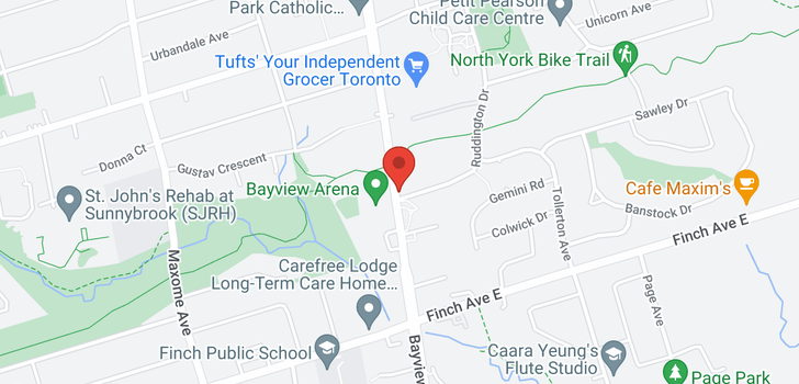 map of #601 -3237 BAYVIEW AVE